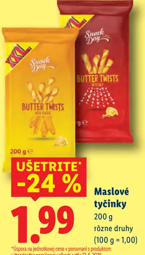Snack Day Maslové tyčinky
