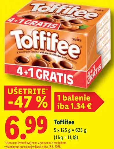 Toffifee pralinky