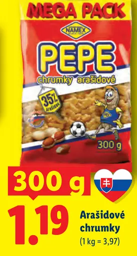 Namex Pepe chrumky arašidové
