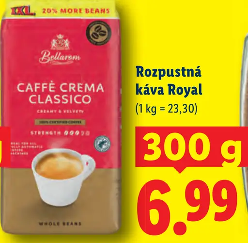 Bellarom Caffè Crema Classico kávové zrná