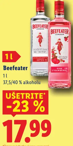 Beefeater London Dry gin s tonikom