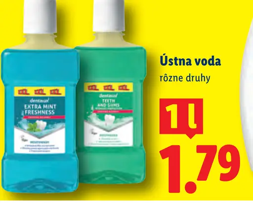Ústna voda rôzne druhy