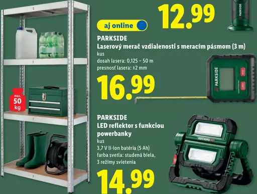 Parkside laserový merač vzdialenosti/krížový líniový laser