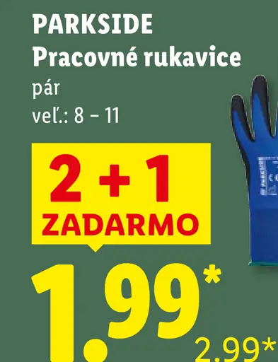 PARKSIDE Pracovné rukavice