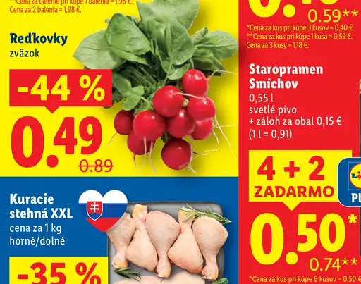 Lidl Reďkovky zväzok