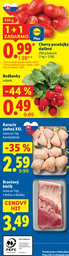 Lidl cherry paradajky strapcové