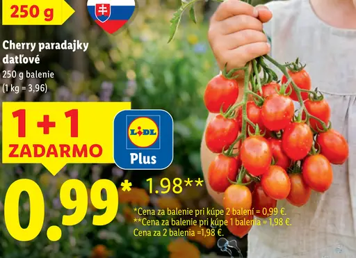 Cherry paradajky datľové