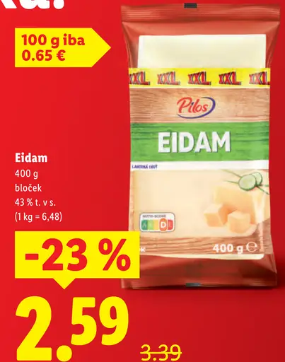 Pilos Eidam bloček 43 % t. v s.