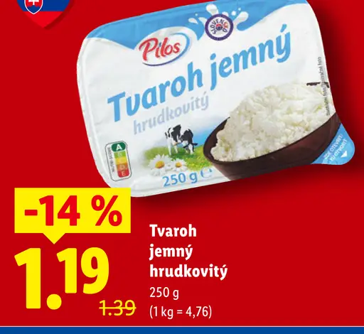 Pilos Tvaroh jemný hrudkovitý