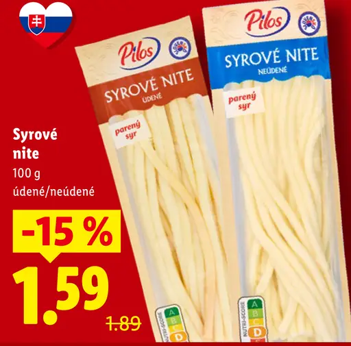 Pilos syrové nite údené