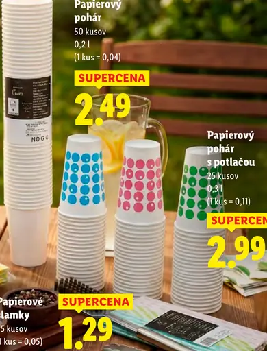 Papierový pohár s potlačou