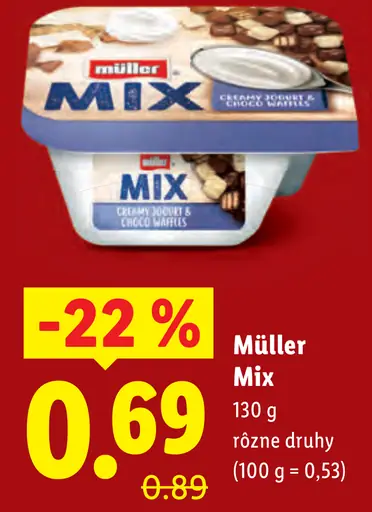 Müller Mix mliečny dezert