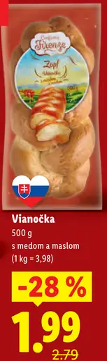 Vianočka s medom a maslom