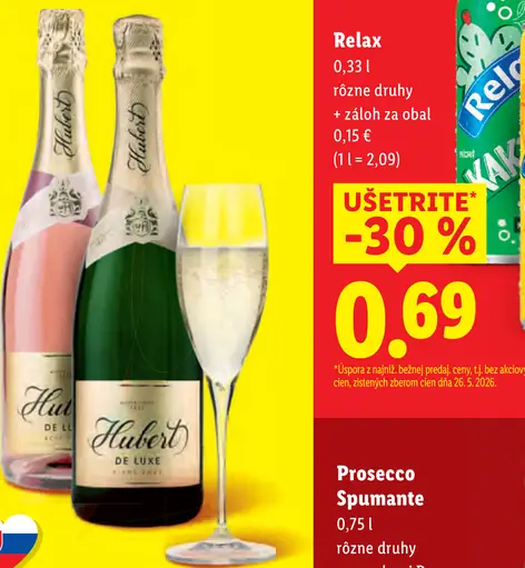 Relax nealkoholický nápoj rôzne druhy