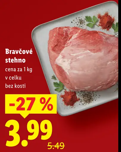 Bravčové stehno bez kosti