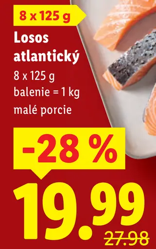 Losos atlantický malé porcie