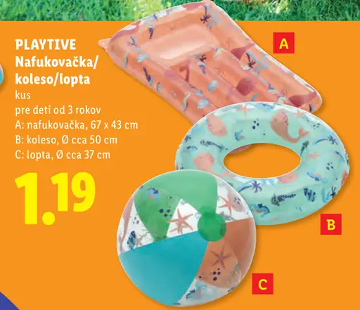 Playtive nafukovacie koleso pre deti od 3 rokov