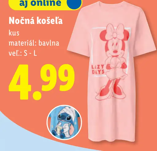 Lupilu nočná košeľa detská Disney