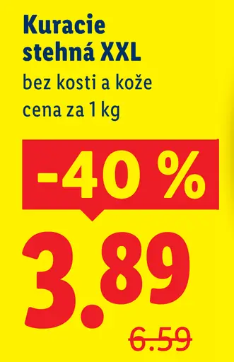 Kuracie stehná XXL bez kosti a kože