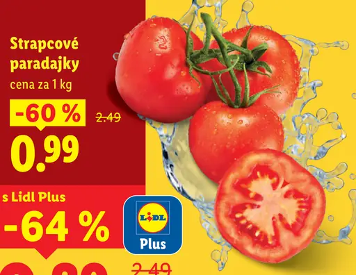 Paradajky strapcové