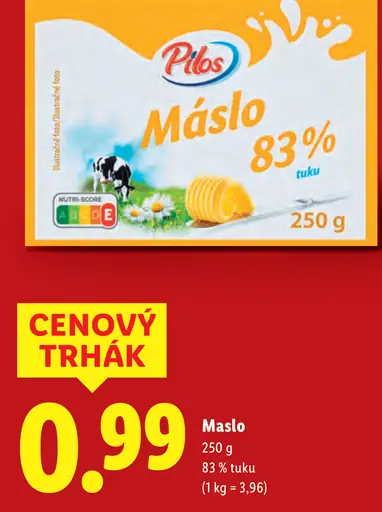 Pilos maslo 82 % tuku