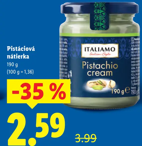 Italiamo Pistáciová nátierka