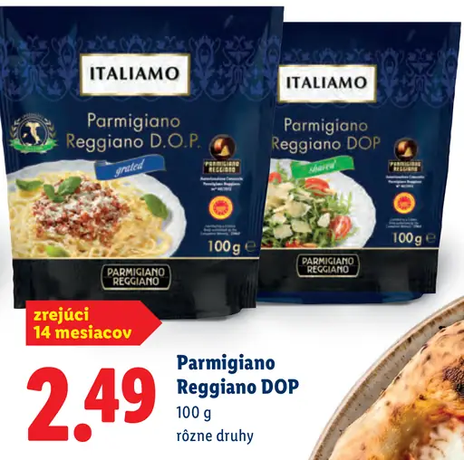 Italiano Parmigiano Reggiano DOP syr strúhaný