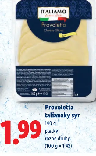 Italiano Provoletta plátky syr