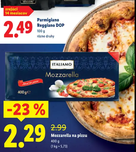 Italiamo Mozzarella na pizzu