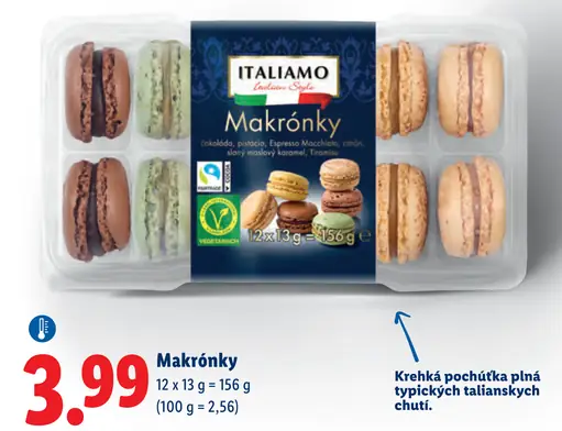 Italiamo makrónky mix príchutí