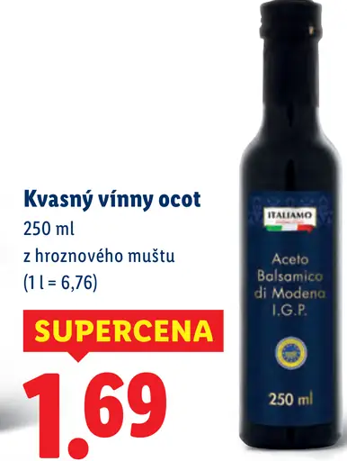 Italiamo Kvasný vínny ocot z hroznového muštu