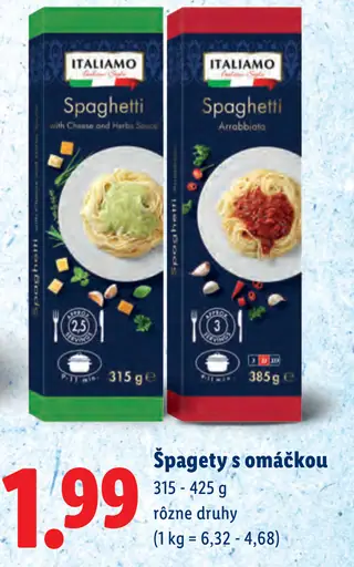 Italiamo špagety s omáčkou