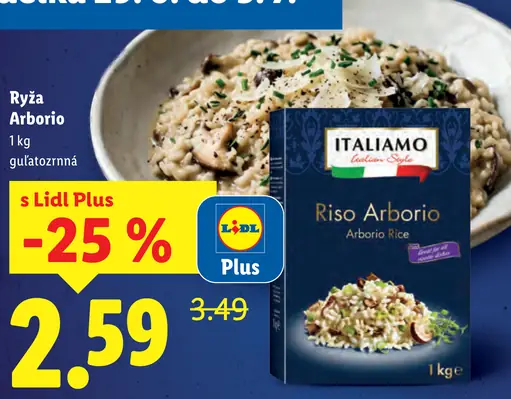 Italiamo Guľatozrnná ryža Arborio