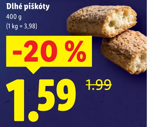 Italiamo Savoiardi dlhé piškóty