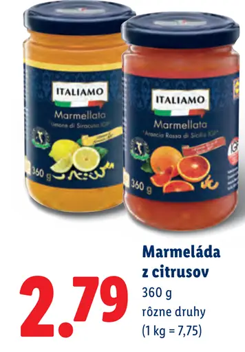 Italiamo Marmeláda z citrusov