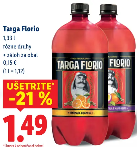 Targa Florio nealkoholický nápoj