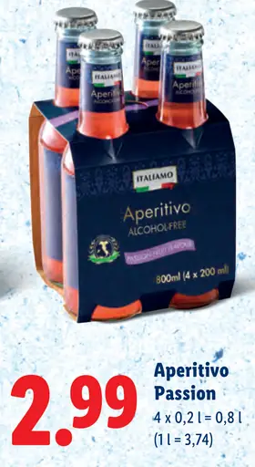 Italiamo Aperitivo Passion nealkoholický aperitív