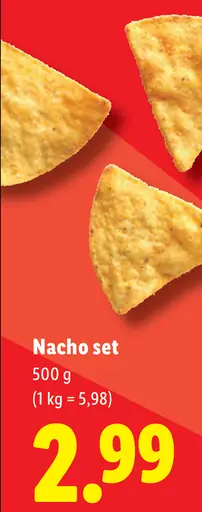Food Festival nacho set tortilla chips & salsa with beans