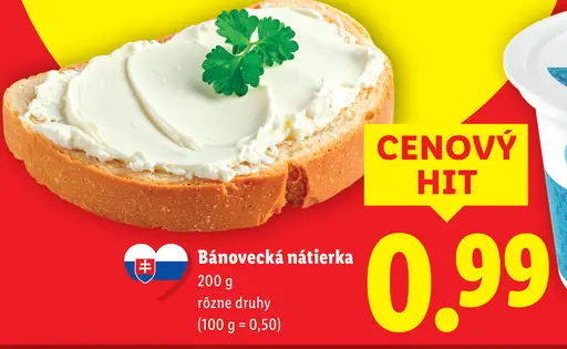 Bánovecká nátierka rôzne druhy