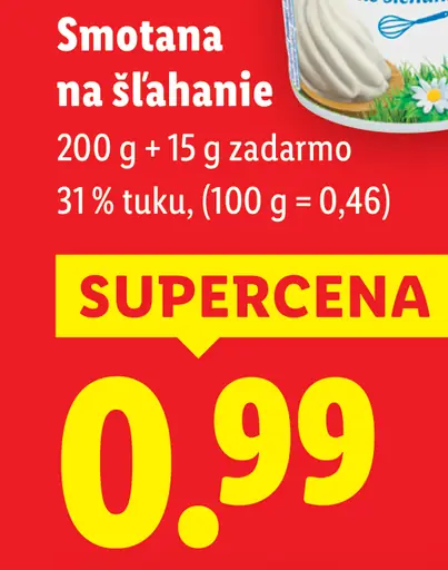 Kunín Smotana na šľahanie