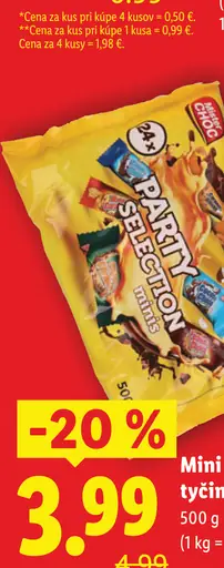 Mini tyčinky Party Selection