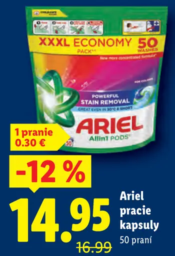 Ariel pracie kapsuly