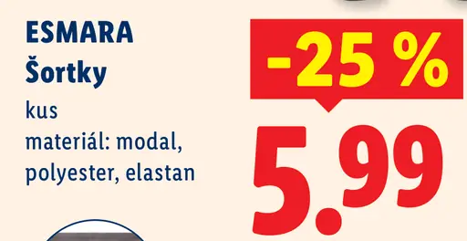 Esmara šortky dámske