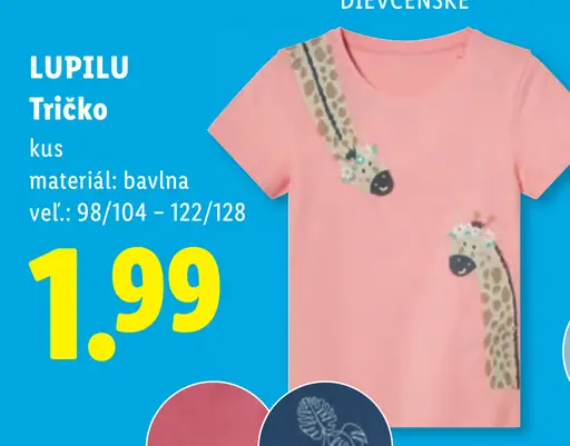 Lupilu dievčenské tričko