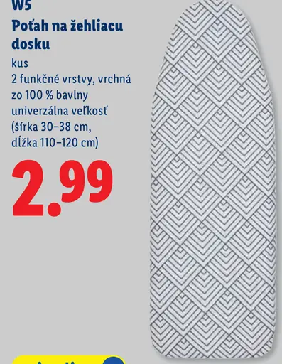 W5 Poťah na žehliacu dosku