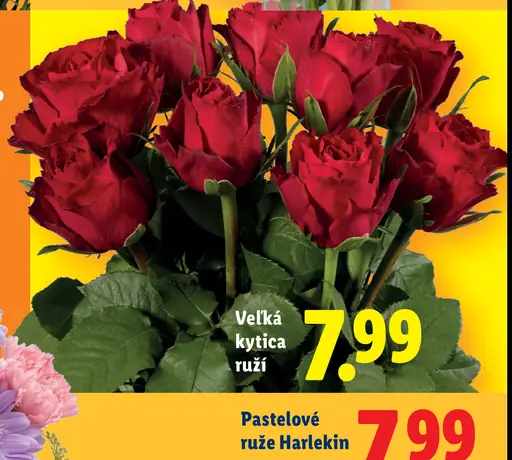 Lidl veľká kytica ruží