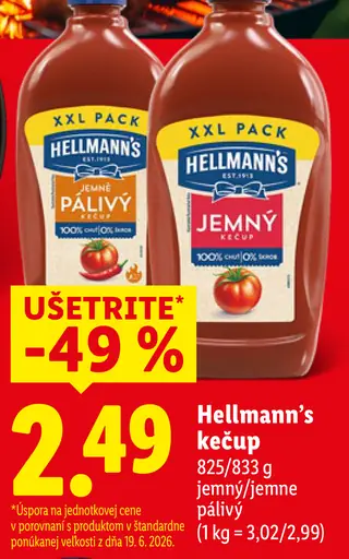 Hellmann's Kečup jemný