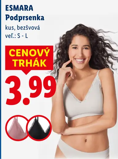 Esmara podprsenka bezšvová