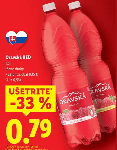 Oravská červená nápoj