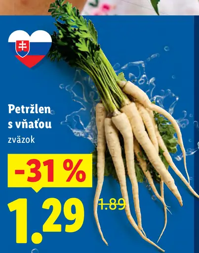 Petržlen s vňaťou